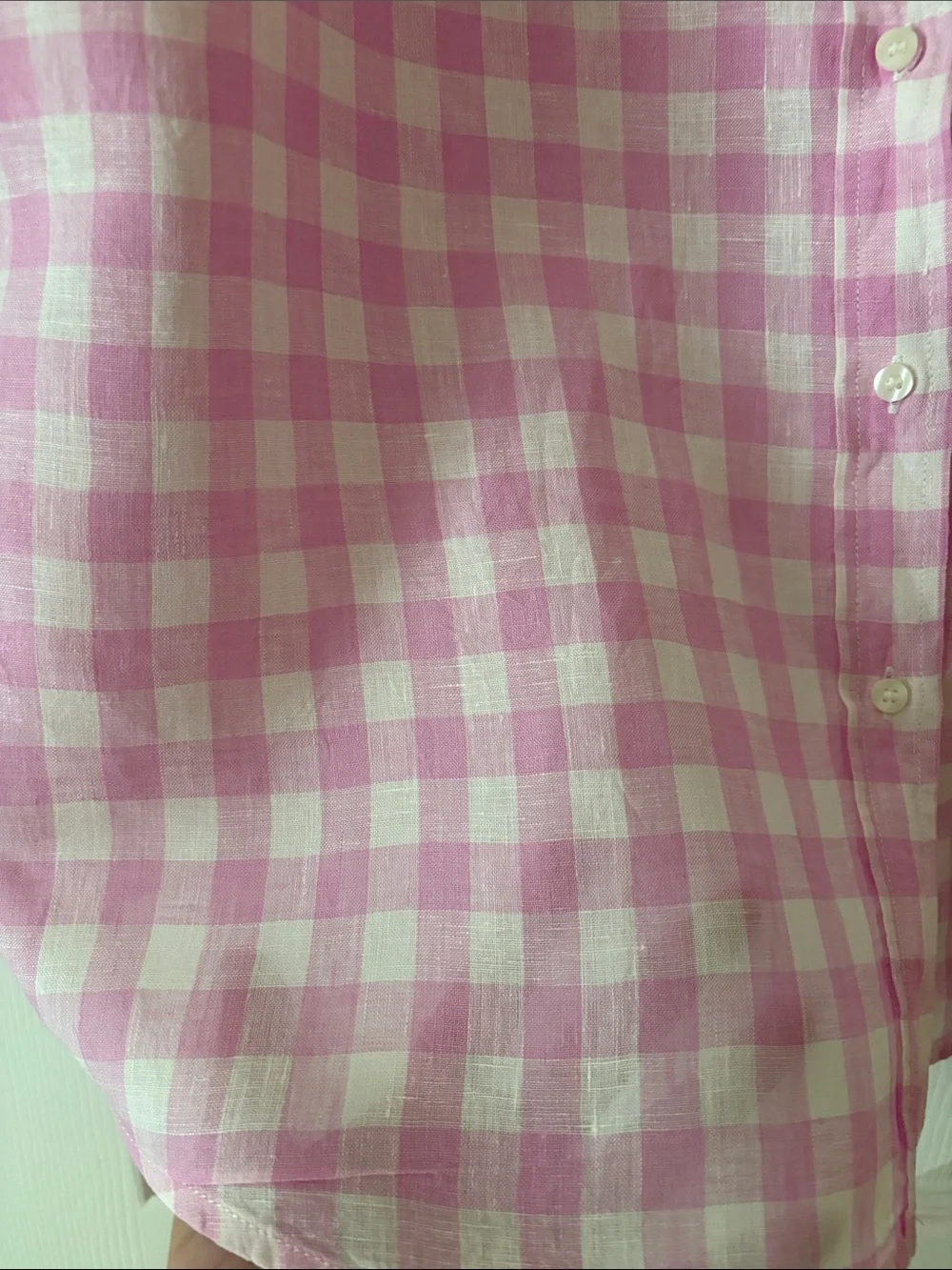 GAP Pink & White Gingham Button-Down Shirt - Picture 4 of 11